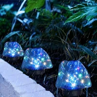 led outdoor water drops solar lamp string lights leds fairy holiday christmas party garland garden waterproof outdoor lighting