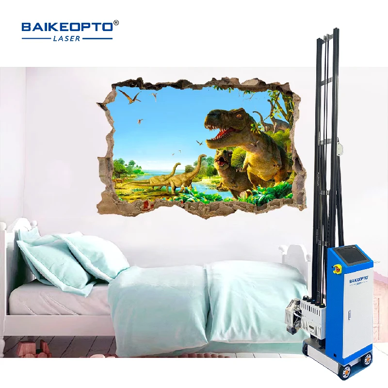 Двойная 3D УФ-струйная печатная машина DX7 для стены холста стекла керамической