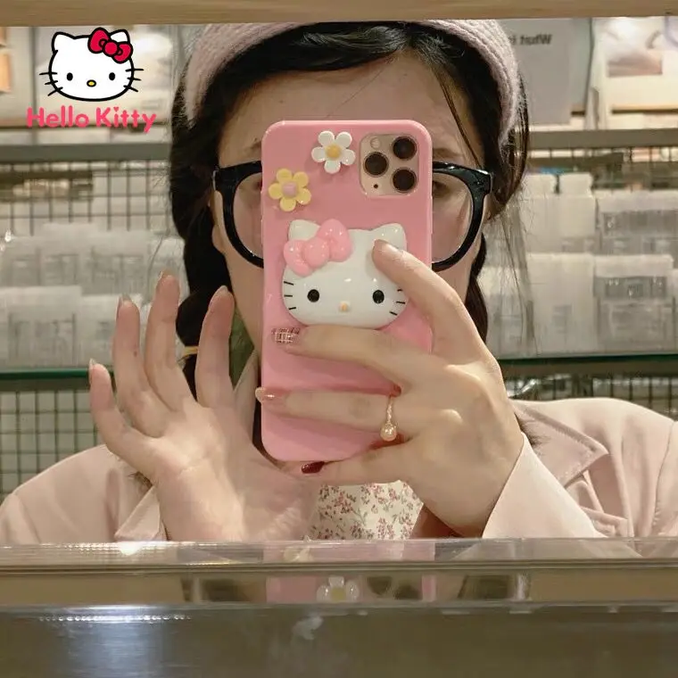 

Hello Kitty for IPhone 6S/7/8P/X/XR/XS/XSMAX/11/12Pro/12mini Three-dimensional Cute Anti-drop Phone Case