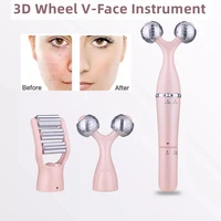 3d beauty face lifting v shaped face slim wrinkle remove electric massage stick natural skin care body messager tool