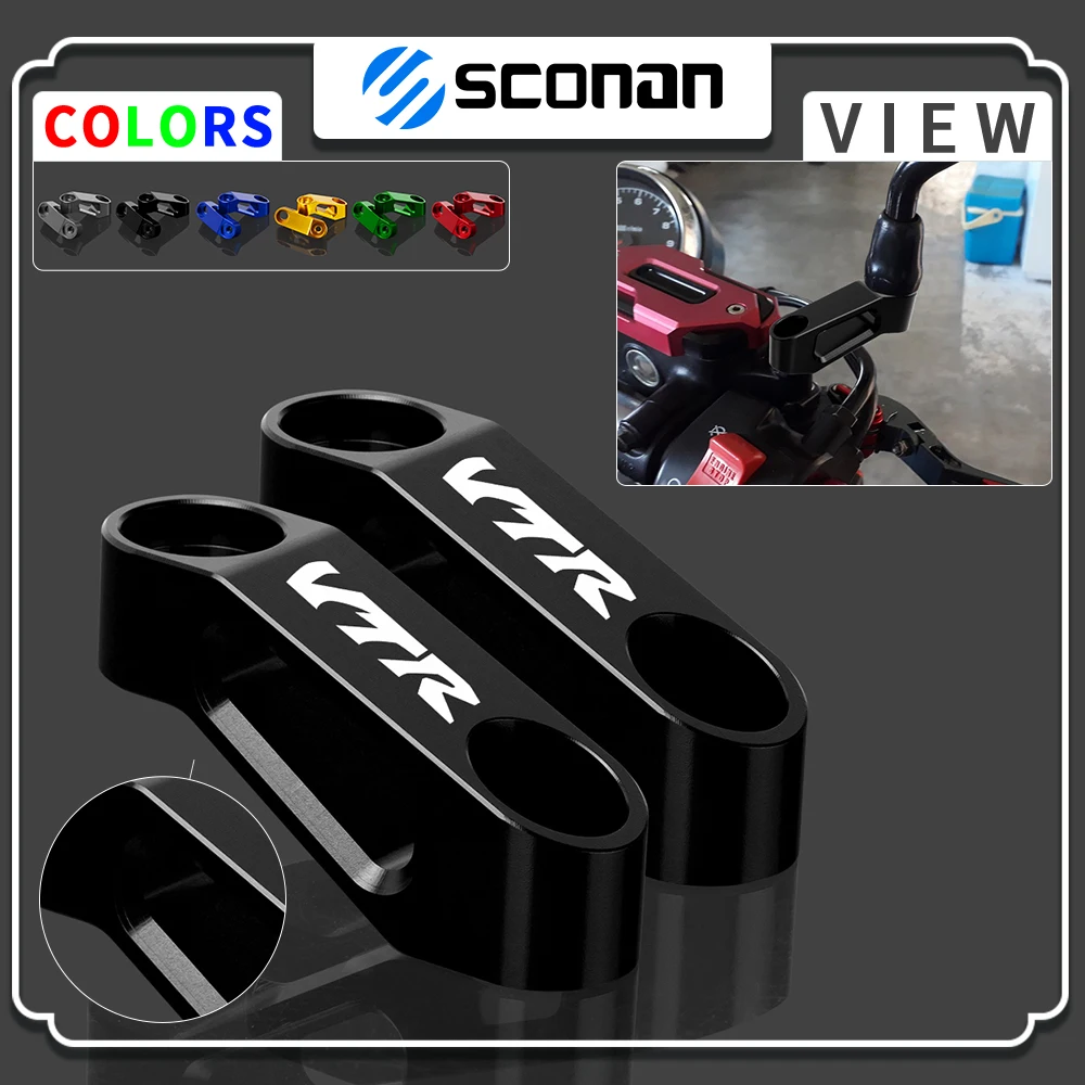 Удлинитель для мотоциклетного зеркала HONDA VTR VTR1000 F VTR 1000 F, удлинитель для зеркала заднего вида, адаптер, аксессуары для мотоциклов