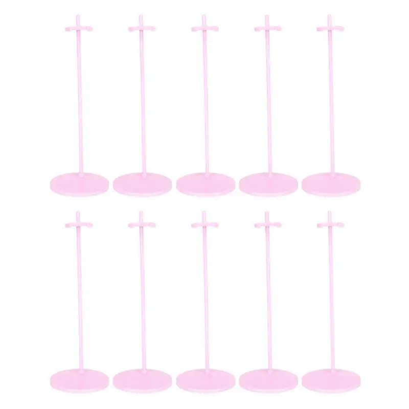 

10pcs Dolls Display Storage Rack Plastic Doll Holding Base for Home Store