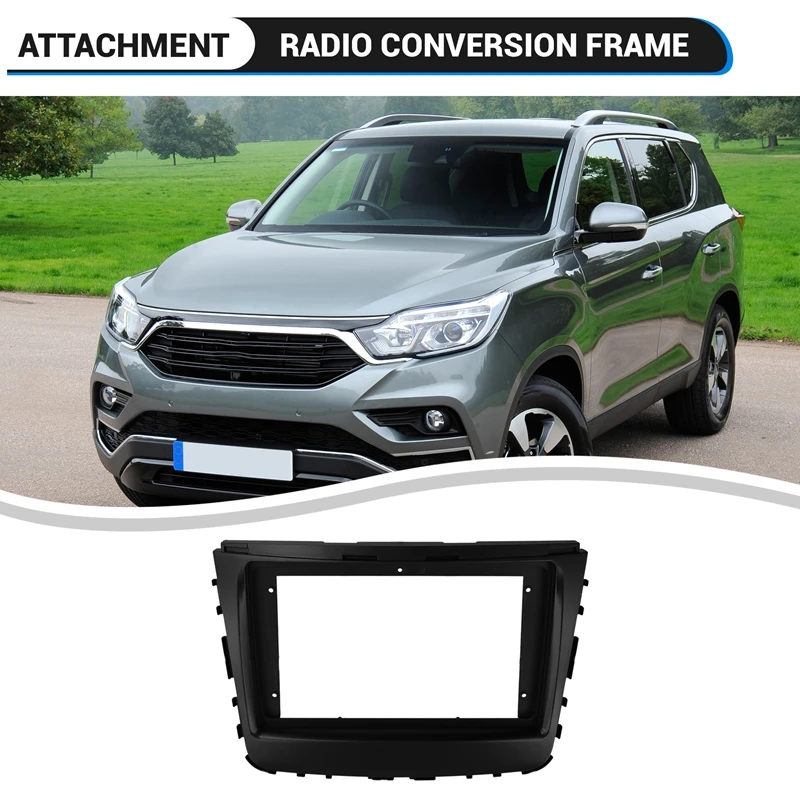 Рама для автомобильного радио 9 дюймов Ssangyong Rexton 2018 установка DVD GPS Mp5 комплект