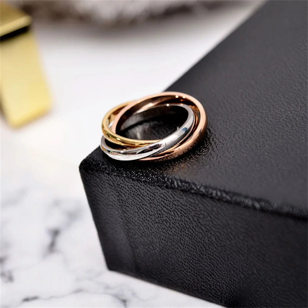 Ring silver 925 luxury for men women sterling ring three color fashion classic European fashion jewelry brand ladies party gift