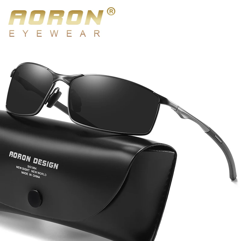 

AORON Photochromic Polarized Sunglasses Men/Women Driving Sun Glasses Metal Frame Goggles UV400 Anti-Glare Pilot Sunglasses