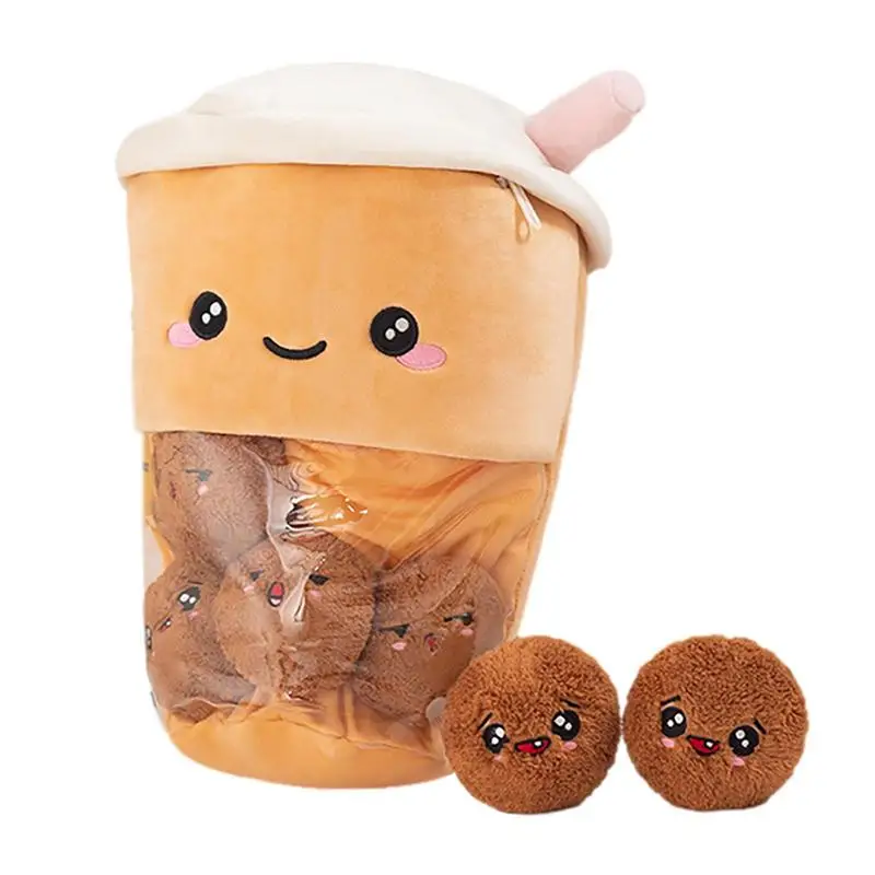 

Мягкая плюшевая игрушка для детского дня рождения, молочный чай