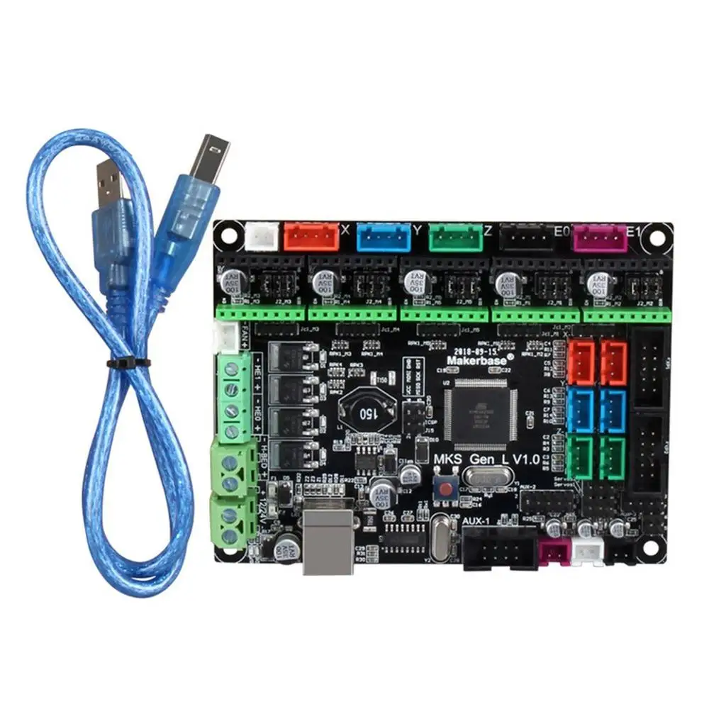 

MKS GEN L V1.0 Controller Board 3D Printer Board Motherboard Mainboard Compatible Ramps&Marlin for 4988/DRV8825/TMC2100 Driver