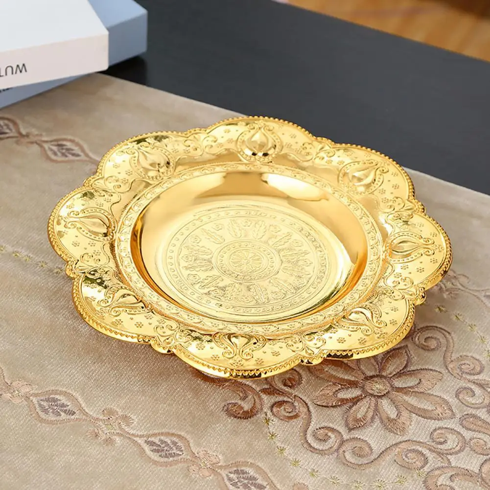 

Фруктовый лоток, электропластина, поднос для хранения, блюдо для пищевых продуктов, блюдо в скандинавском стиле, Легкая очистка, золотая мет...