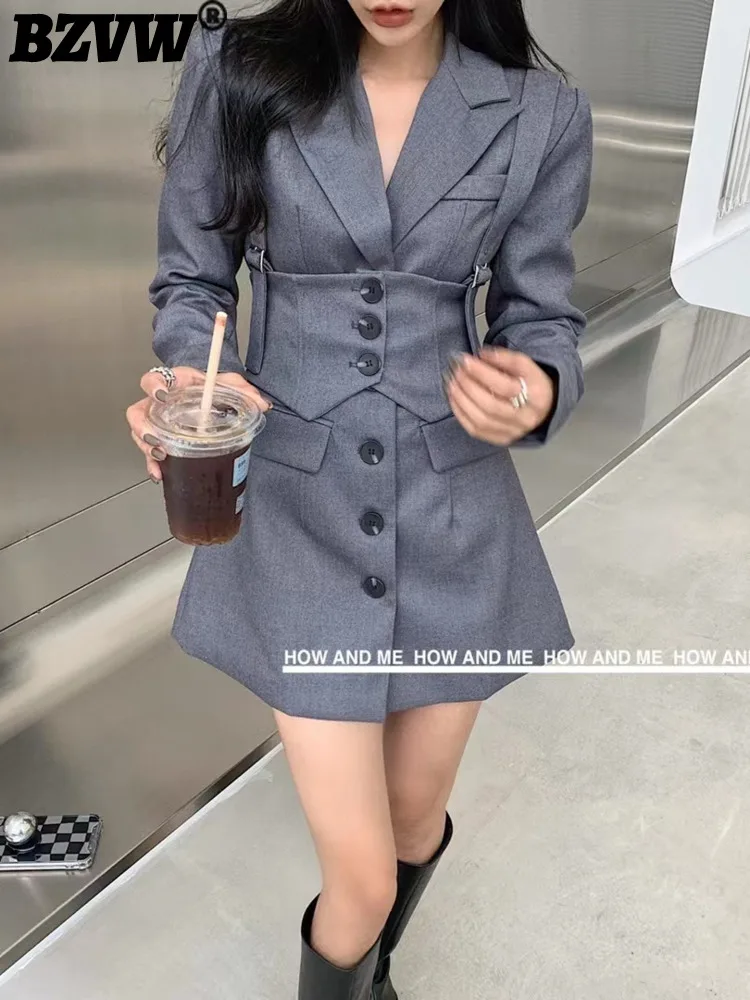 

Платье женское ТРАПЕЦИЕВИДНОЕ однобортное с длинным рукавом, на весну, 25Y0838