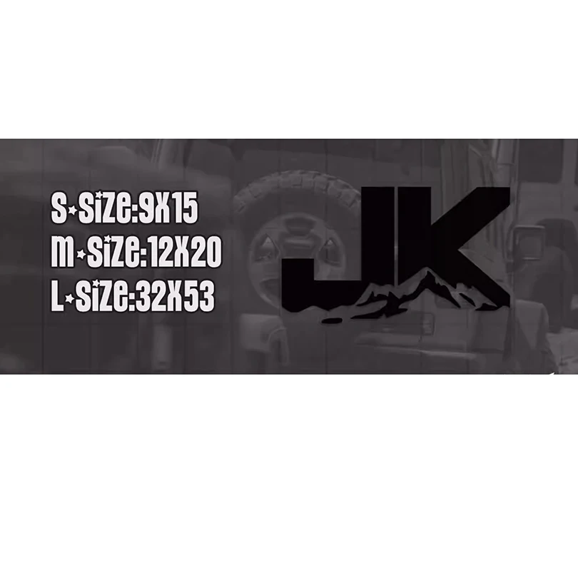 Виниловая наклейка на боковое окно Jeep Wrangler JL JK 2007-2020