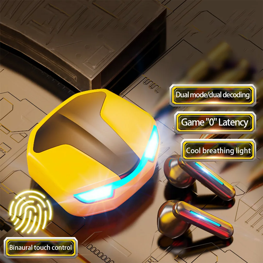 

S200 Wireless Earbuds Noise Reduction Headphone Headset with Charging Case Running Sports Earphone Bluetooth-compatible 5.2