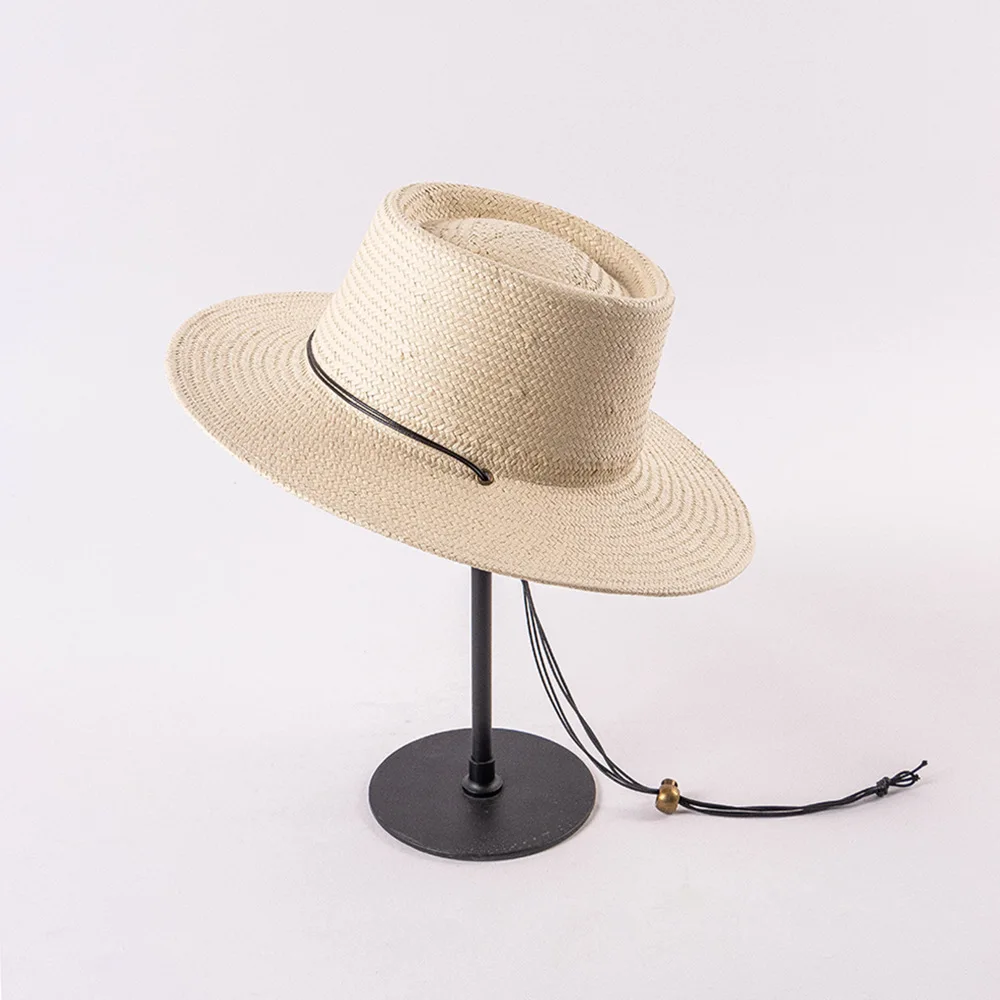 USPOP Круглая соломенная шляпа с ремешками