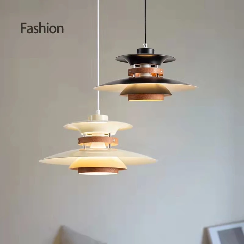 

Fumi Mid Century Pendant Light Creative PH5 Modern Gradient Pendant Lichting UFO Adjustable Hanging Chandelier Light Fixture for