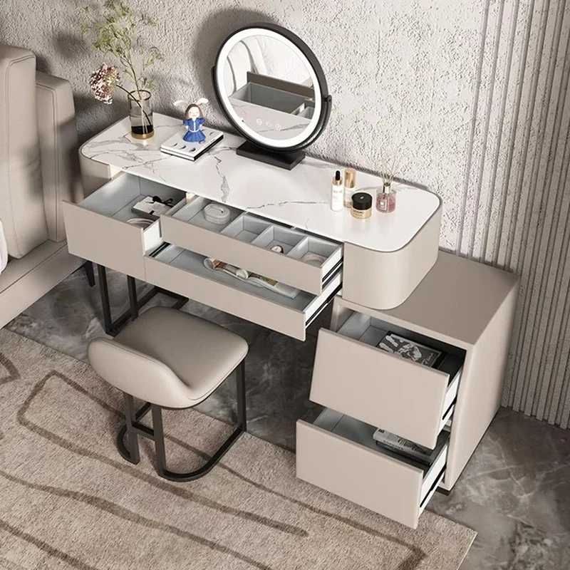 Стеклянная мебель для туалетного столика роскошный органайзер ювелирных