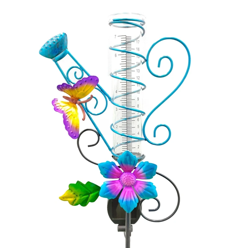 

Уличный дождемер-бабочка, светодиодный светильник на солнечной батарее, с датчиком управления светом, декоративное освещение для дворов, с...