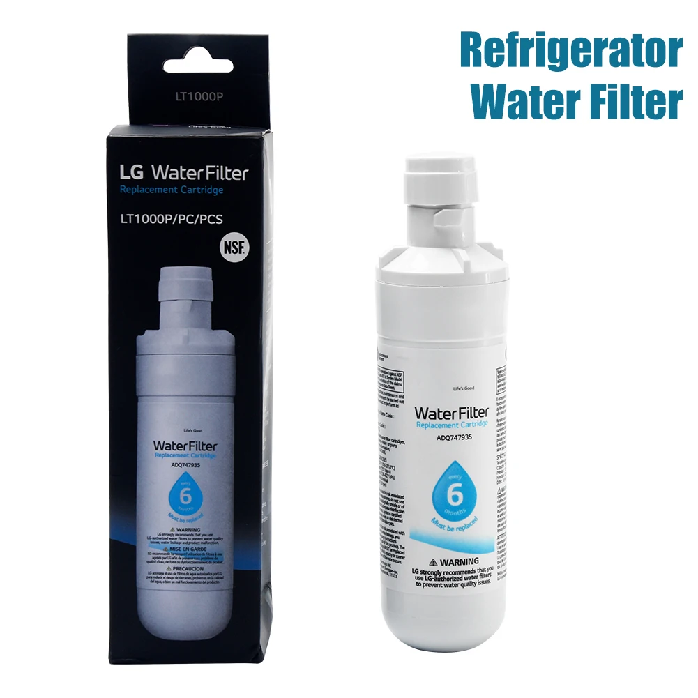 LT1000p Replaceable Refrigerator Water Filter Home Remover White External Easy Install Home Plastic Cleaning For Kenmore 9980