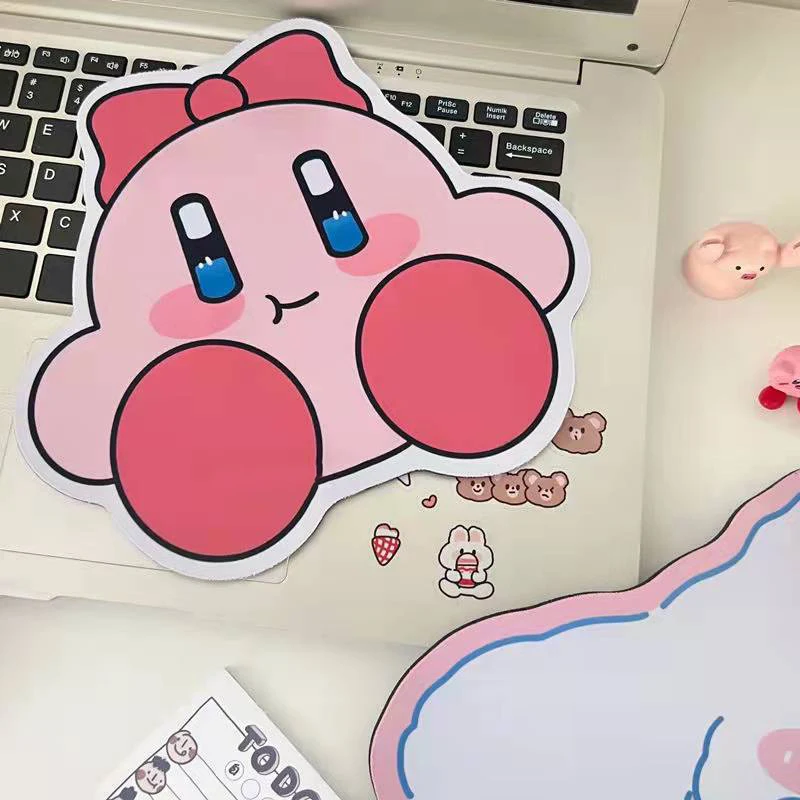 

Cartoon star kirby kawaii anime figure kirby mouse pad office supplies accessories decor children's toys birthday Christmas gift