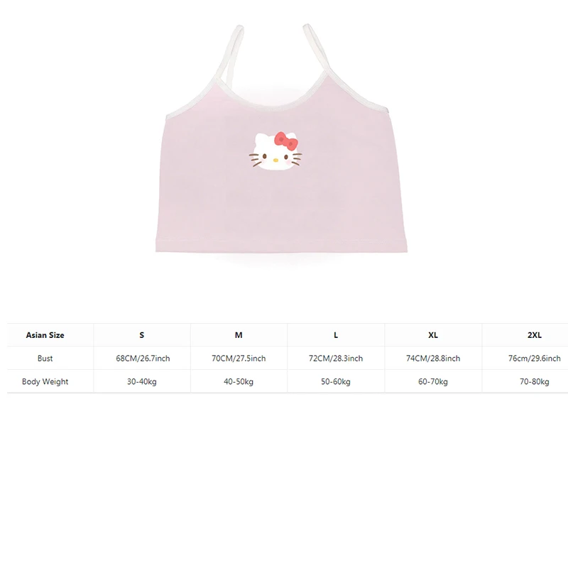 Кавайная пикантная майка Hello Kitty футболка brразы аниме милая рубашка в стиле