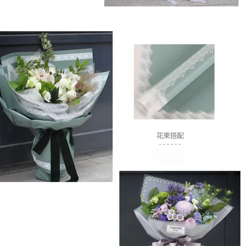 20 шт. водонепроницаемые упаковочные бумаги с кружевными краями 60 х60 см