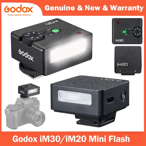 Godox iM30 iM20 Мини-вспышка для камеры Canon Fuji f1-230 Sony zv1 zve10 Ricoh gr3 Nikon Panasonic Olympus Pentax Większość зеркальных камер