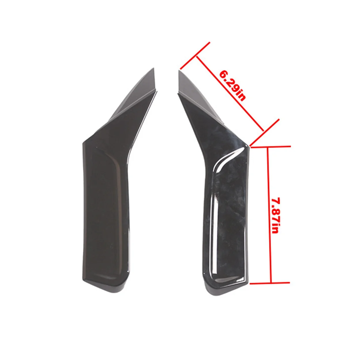 Боковые Спойлеры для VW Golf 8 задние ласты Rline внешние модификации оберточные