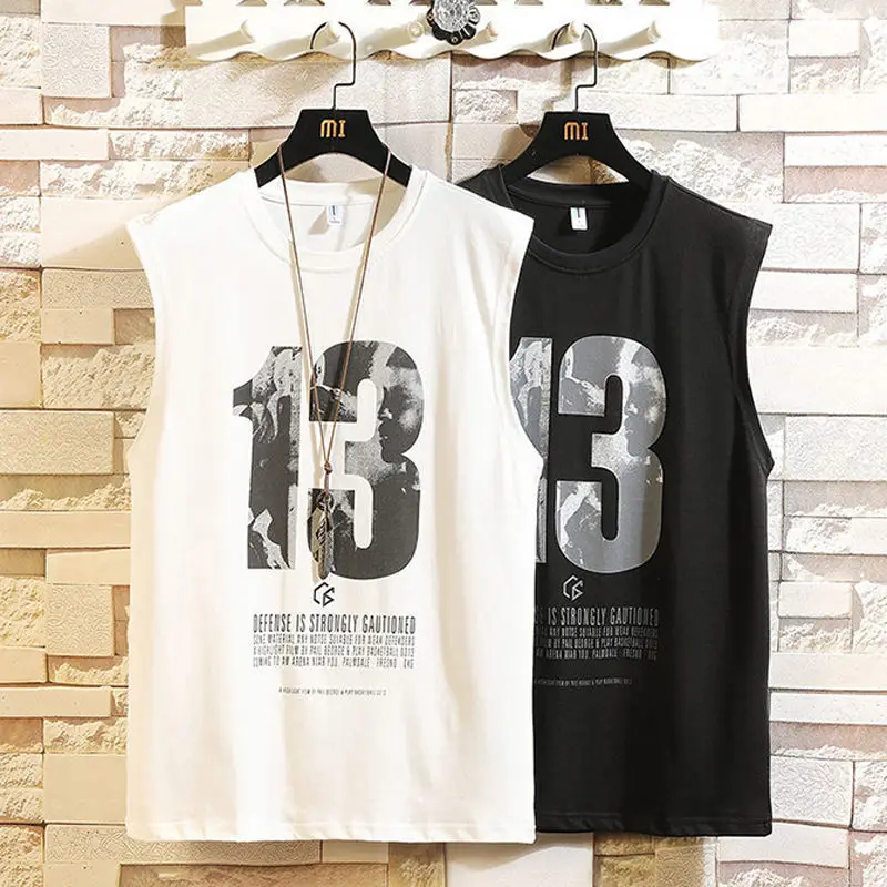 

F GIRLS Basketball Vest 13 Print Sleeveless T-Shirts Men Quick-drying Sport Running Tanks Top Male Fitness Jogging Outer Wear