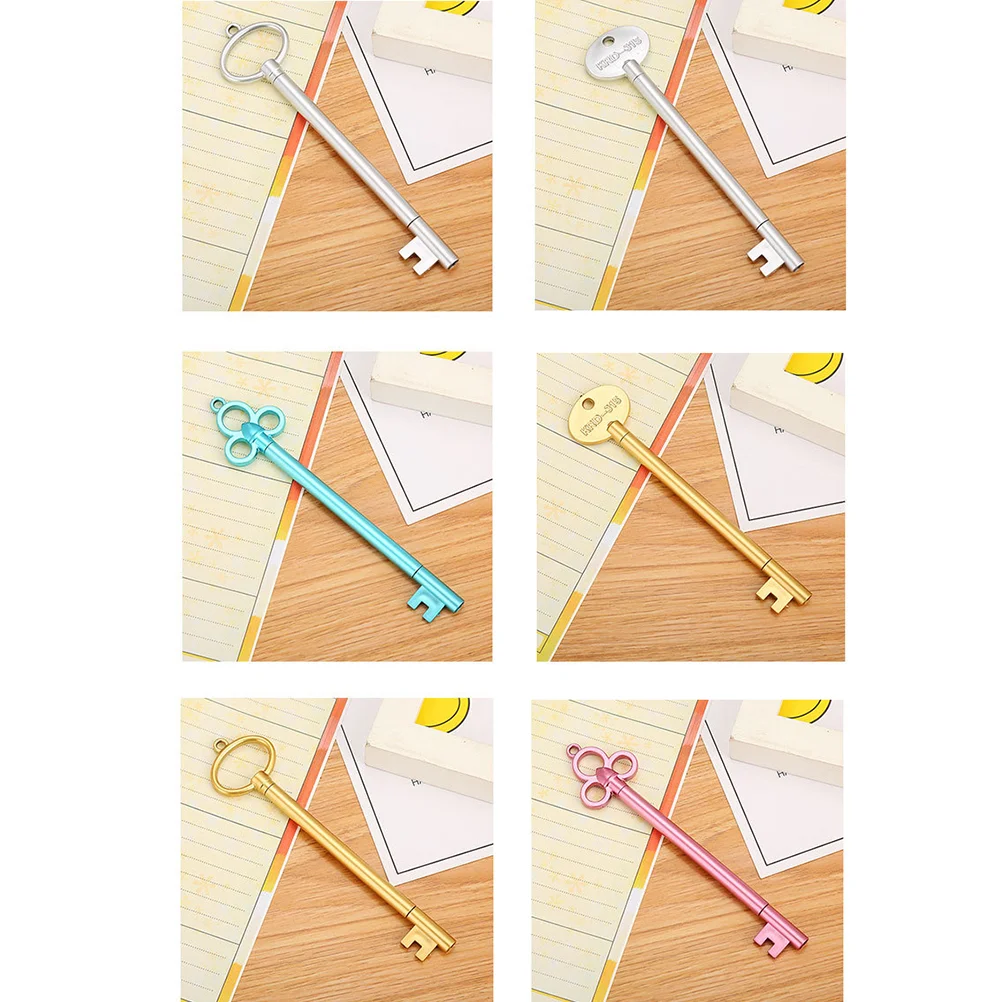 

12 Pcs Ballpoint Pen Key Shaped Pens 05mm Water-based Office Supplies Gel Child