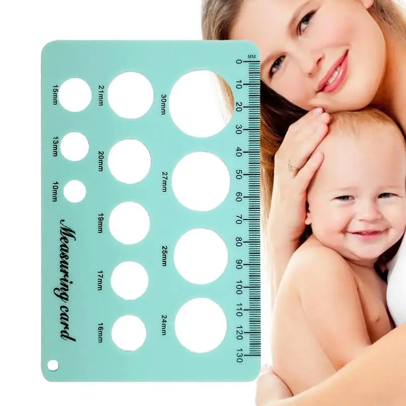 

Silicone Nipple Measuring Ruler Breast Pump Measuring Card Comfortable Silicone Nipple Rulers For New Mother Easy To Clean