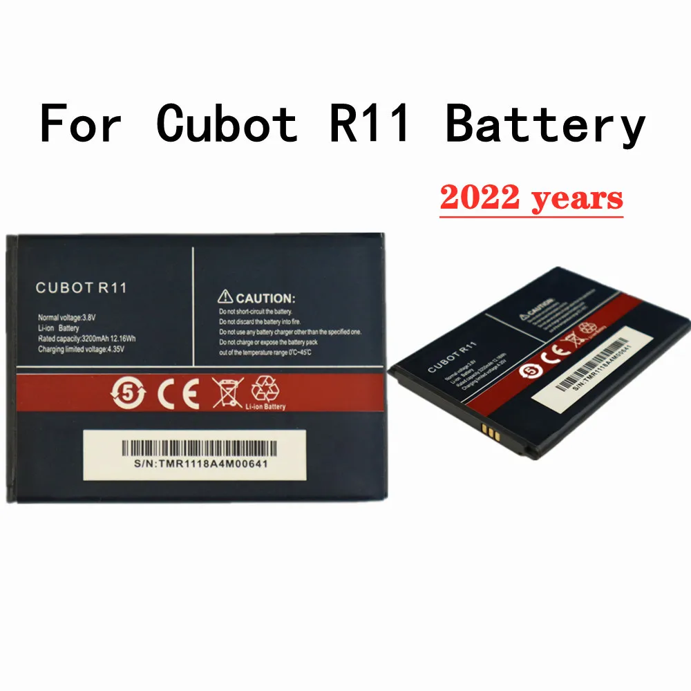 

2022 год, новый оригинальный аккумулятор для телефона Cubot R11, батарея 3200 мАч, сменные батареи, аккумулятор высокого качества