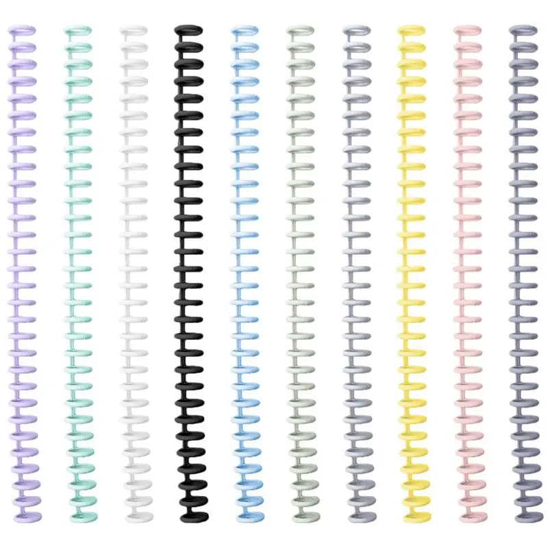 

10Pcs Notebook Binding Coils A4 Binding Spirals Binding Spirals Loose-leaf Binding Coils Notebook Binding Spirals Cuttable