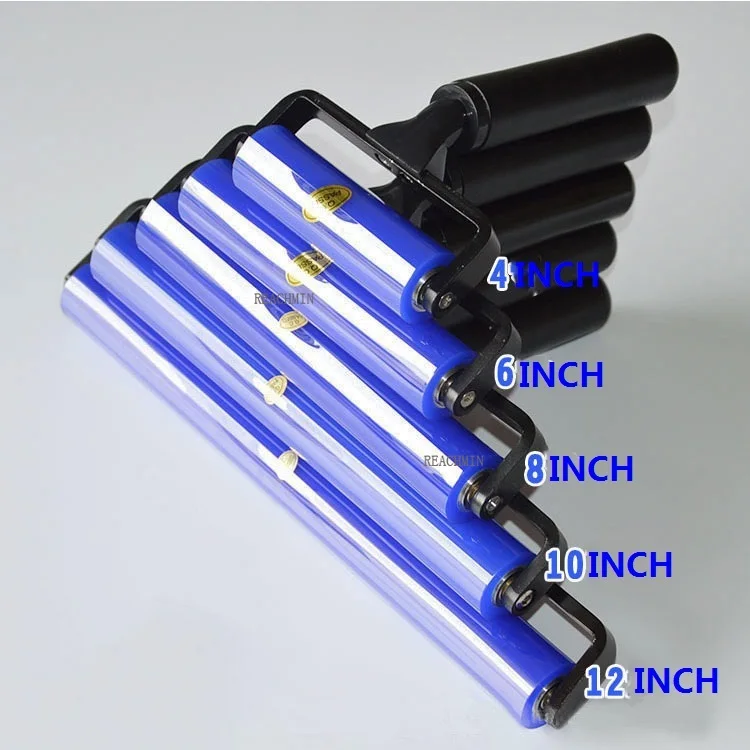 

8inch High sticky effect Manual Vinyl install Cleaner Tool Roller Brush Long Anti-static Dust Remover Sticky Silicone Roller