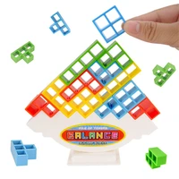 tetris jenga balance toys interactive table board game motion training stacking block balance game educational toy for children