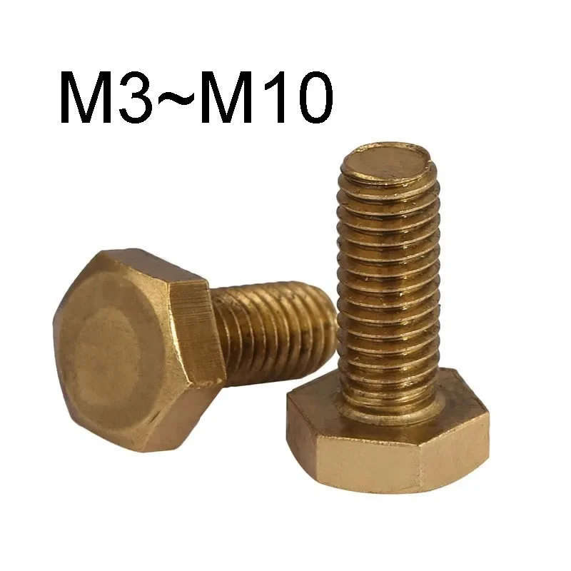 

Латунные шестигранные болты M3 M4 M5 M6 M8 M10 6-100мм