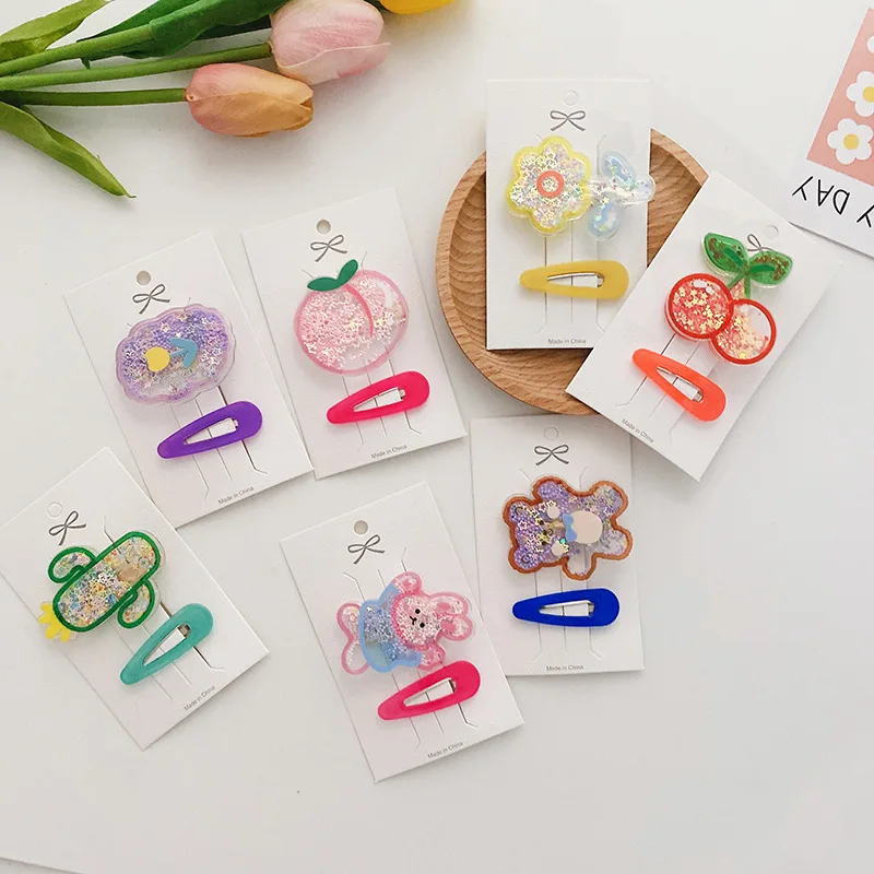 Ful Flower Duckbill Clipquicksand Cactus Peach Cherry Clip Hair  Barrette Accessories