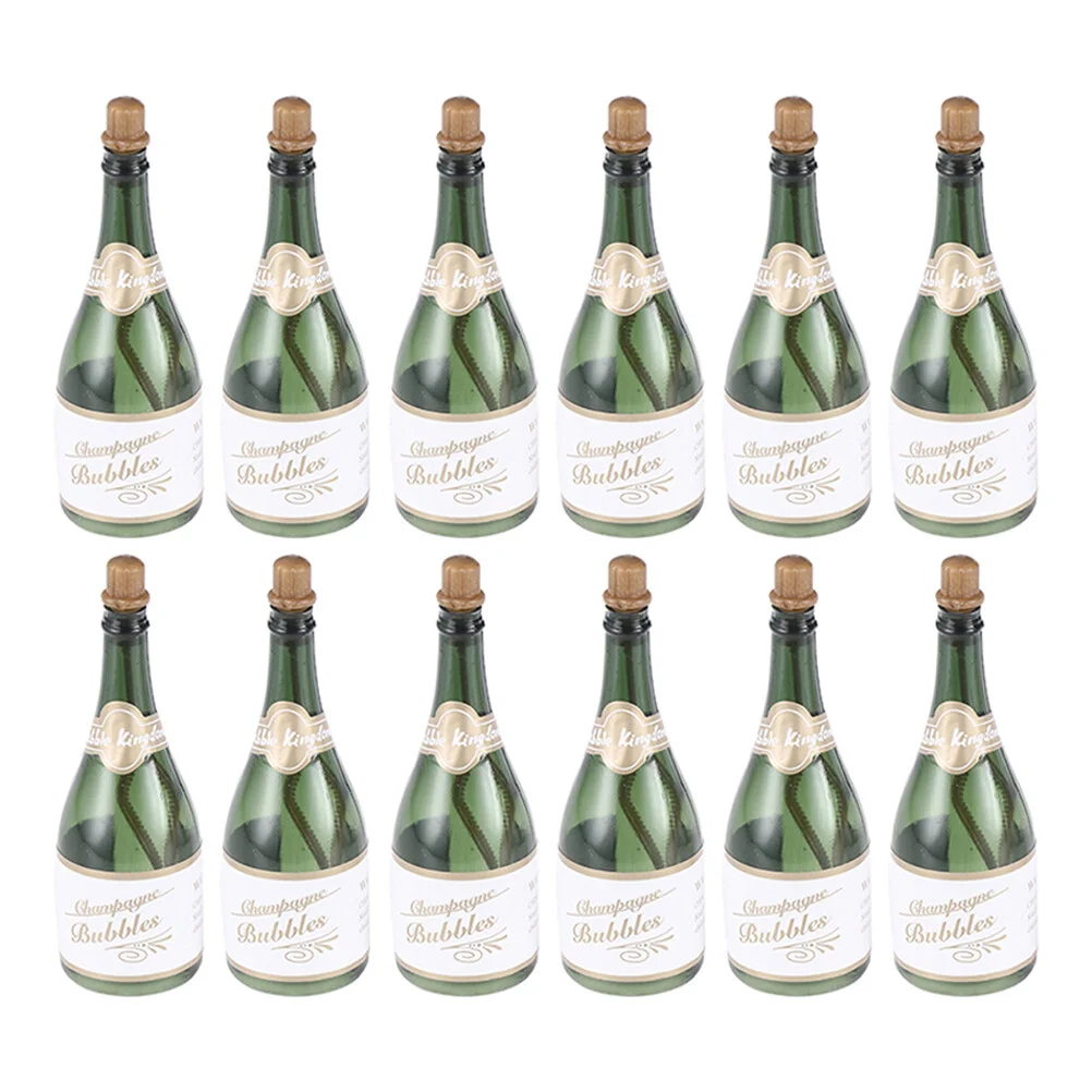 

12pcs Champagne Bubble Bottles Wedding Bubble Bottles Empty Bubble Bottles Toys