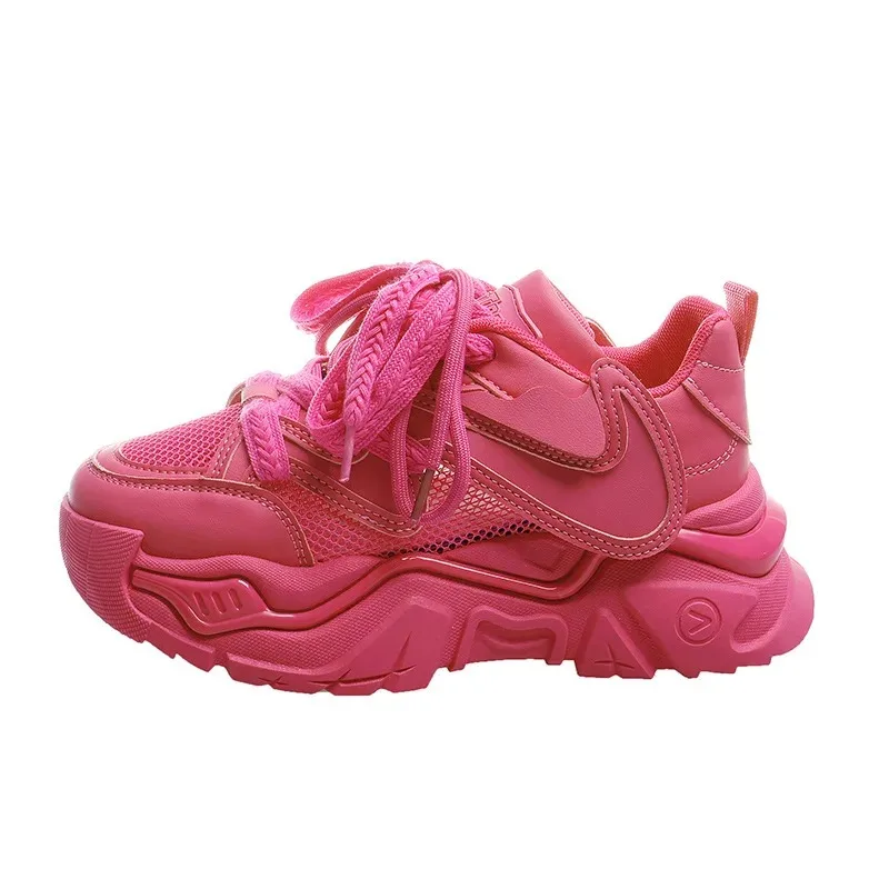 Туфли женские летние на толстой подошве повседневные двойные