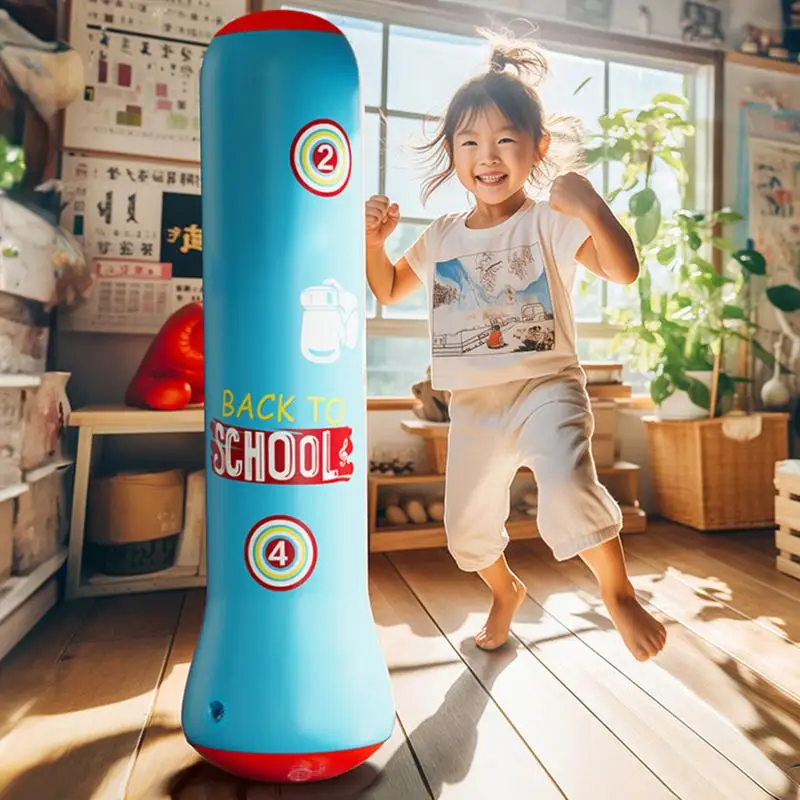 Надувная игрушка для бокса подставка с насосом детей