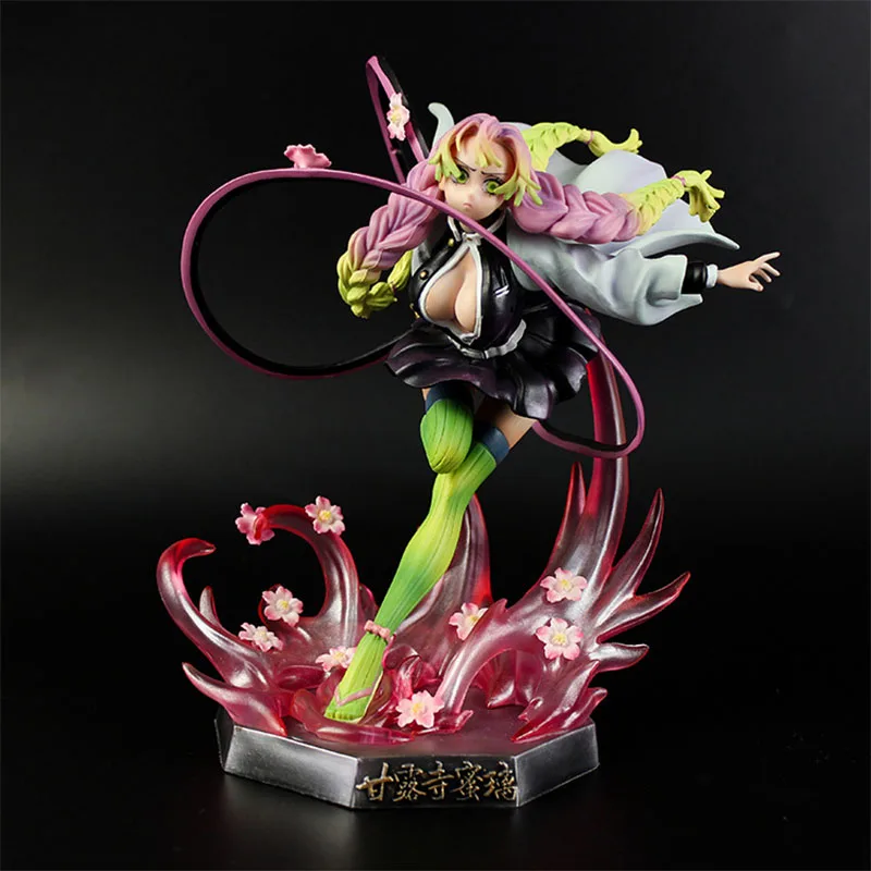 

22CM Anime Demon Slayer Figure Kanroji Mitsuri Figure Kochou Shinobu Action Figure Kamado Nezuko Kimetsu no Yaiba Figurine Toys