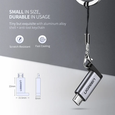 Адаптер Ugreen USB Type-C для Xiaomi, Samsung