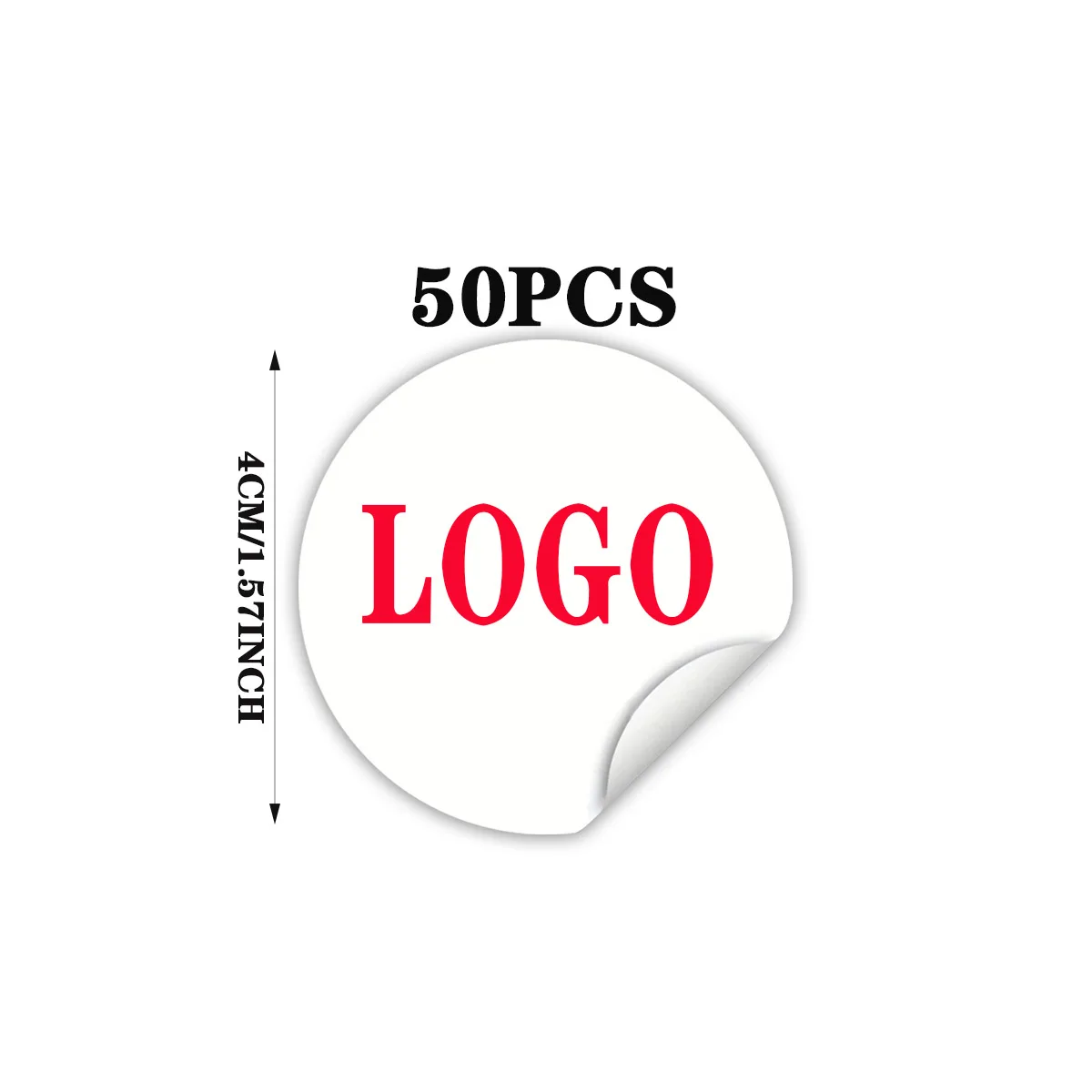 

Персонализированные прозрачные круглые наклейки