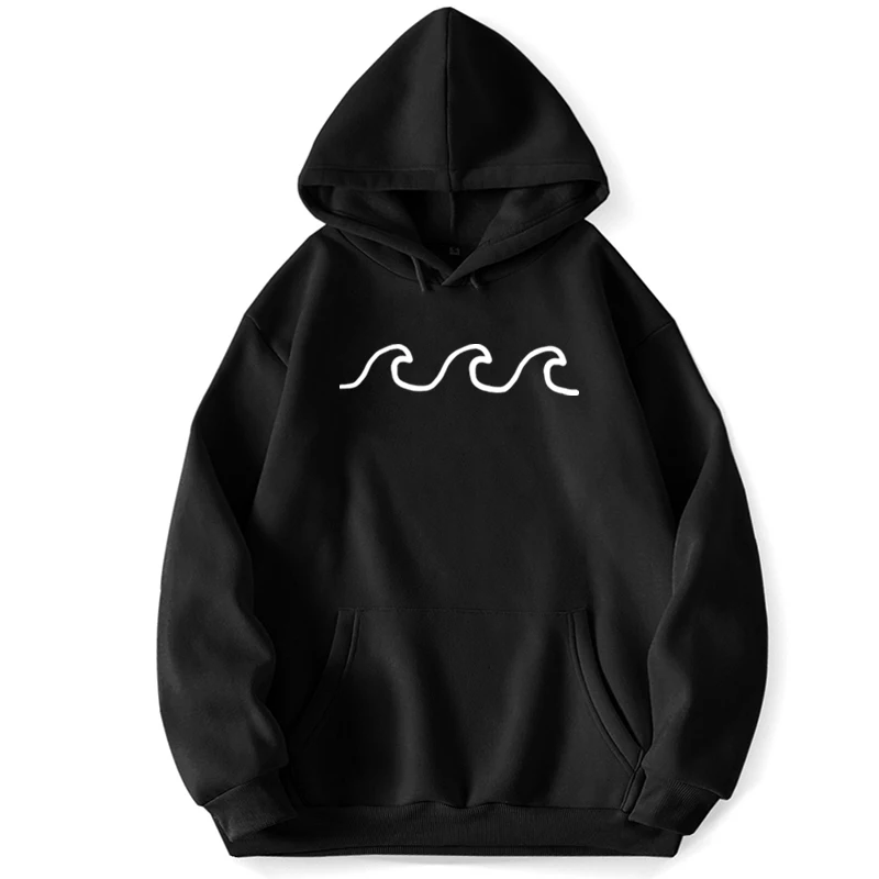 Waves Pullover Hooded Hoodie Sweatshirts Hoodies For Men Jumper Clothes Trapstar Pocket New pring Autumn Pullovers Sweatshirt