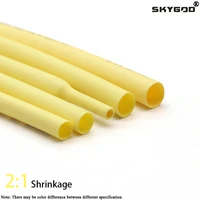 1m yellow dia 1 2 3 4 5 6 7 8 9 10 12 14 16 20 25 30 40 50 mm heat shrink tube 21 polyolefin thermal cable sleeve insulated