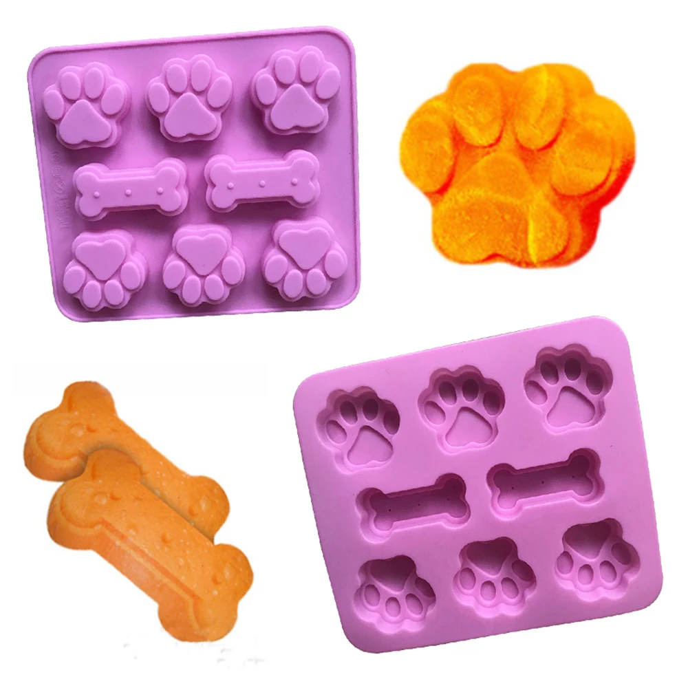 

Dog Footprint Mold Silicone Cake Molds Bone Mold Fondant Mold Cat Paw Mold Fondant Mold Cake Decorating Tools Baking Accessories