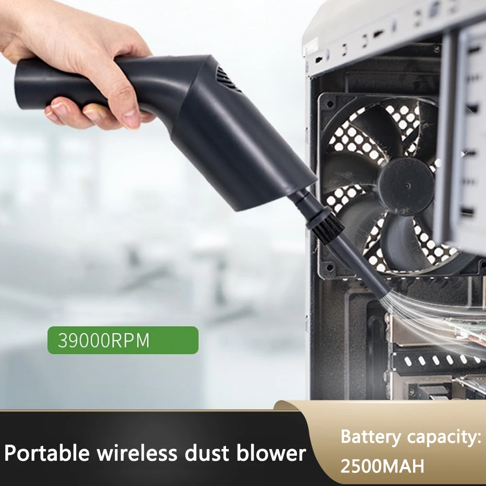 

Портативный ручной пылесборник 35000 об/мин, Электрический Очиститель для автомобиля, компьютера, ноутбука, клавиатуры, инструмент для очистк...