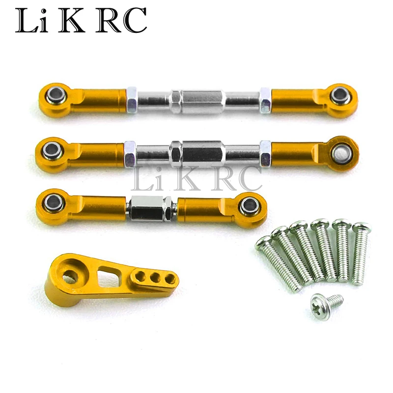 

wltoys 12401 metal tie rod assembly steering arm tie rod alloy modification parts 12402-A 104009 19