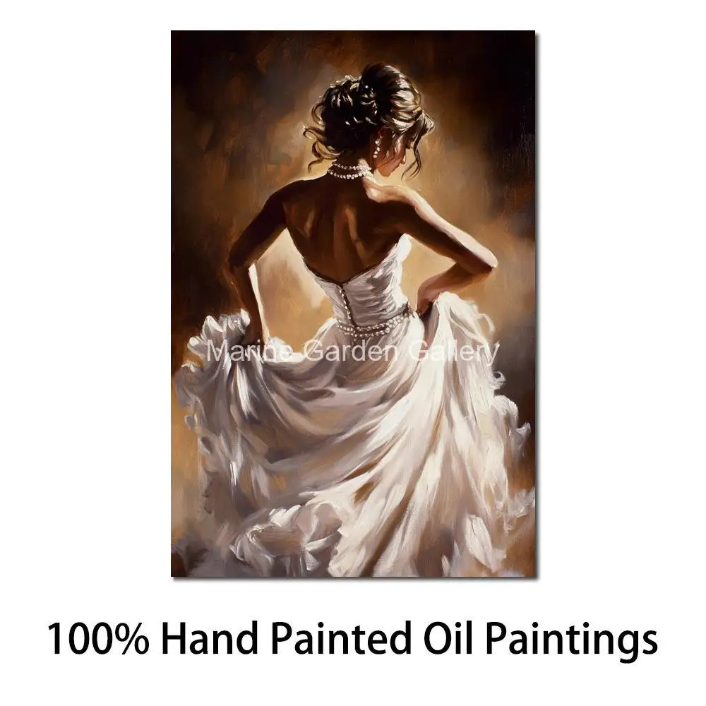 Ручная роспись текстурированный холст Художественная фигурка картина маслом