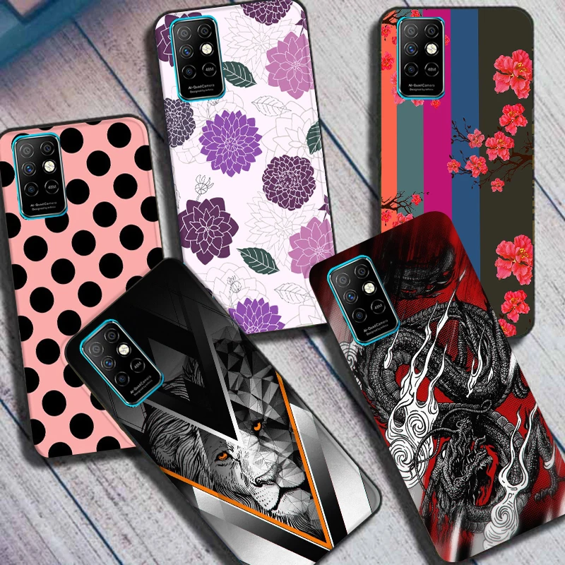 For Infinix Note 8 Case Note8 Soft TPU Cover Cases For Infinix Note 8 X692/Note 8i X683 Painted Shell Fundas Lovely Cute