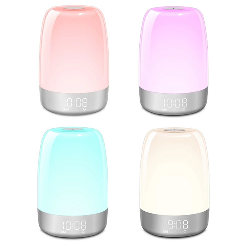 Прикоснитесь пробуждайте ночник с симуляцией восхода солнца Будильник 2 способа