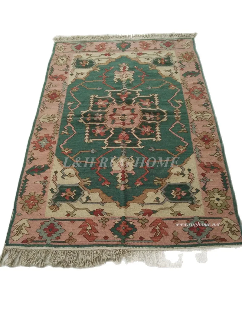 

Бесплатная доставка, Ковры kilim 3,9 'x 5,9', шерстяные ковровые покрытия Kelim ручной работы, Пакистан турецкий стиль ковер