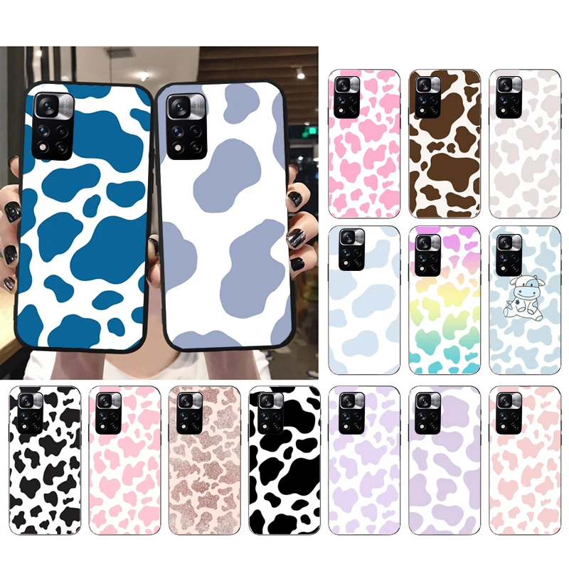 

Phone Case For Xiaomi Redmi Note 12Pro 11 11S 11T Pro 10 9Pro Note10S Redmi 10 9 10C 9C Cow Print Case